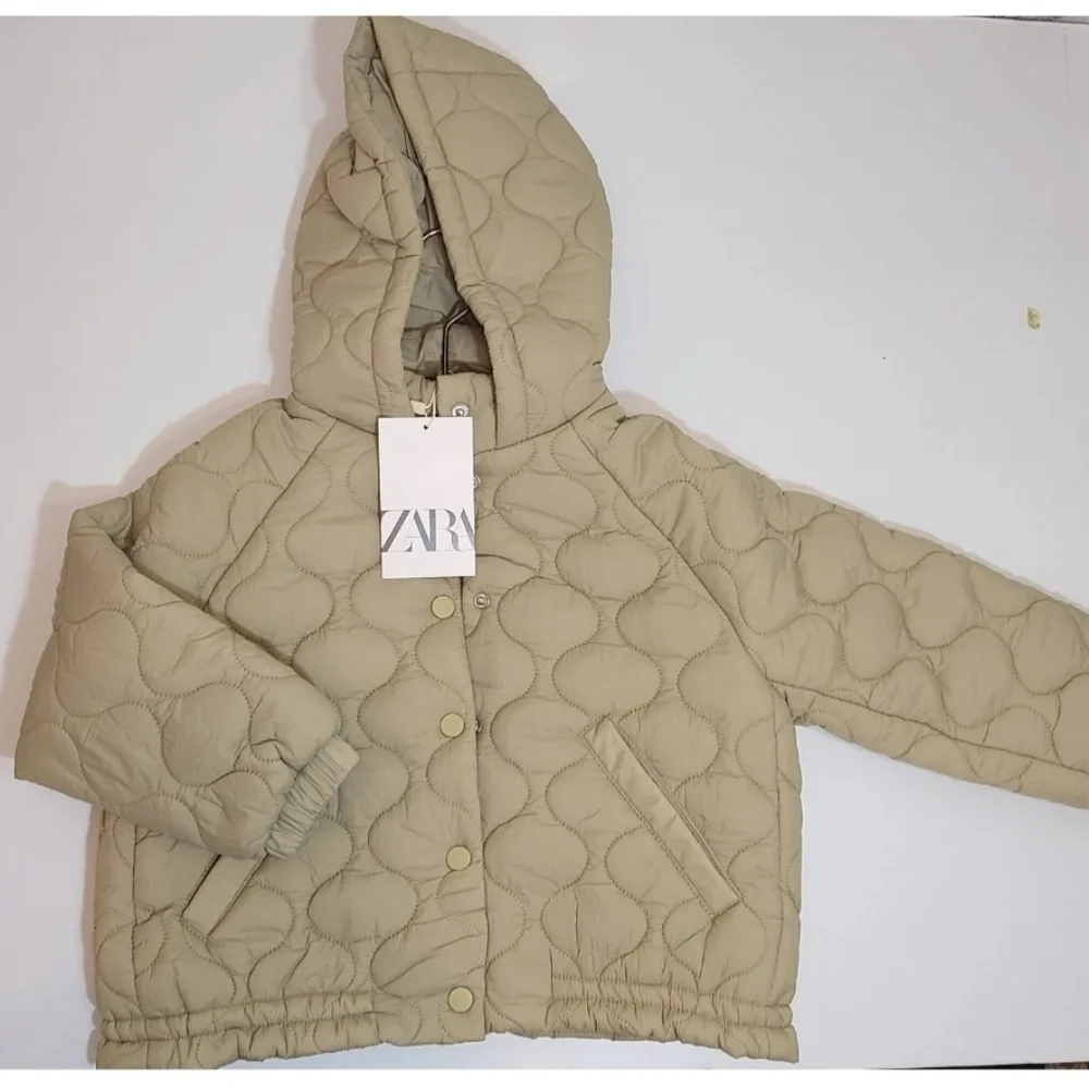 ZARA PUFFER COAT Khaki | 5644/555 SIZE 3-4 YEARS